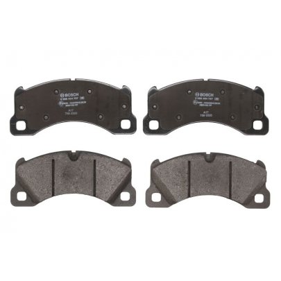 Гальмівні колодки передні (з датчиком, 210x95x16) Volkswagen Touareg 2 / Фольксваген Туарег 2 2010-2018 0986494787 BOSCH (Німеччина)