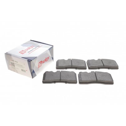 Тормозные колодки передние (132x77.3x16) Volkswagen Touareg 2 / Фольксваген Туарег 2 2010-2018 209204 SOLGY (Испания)