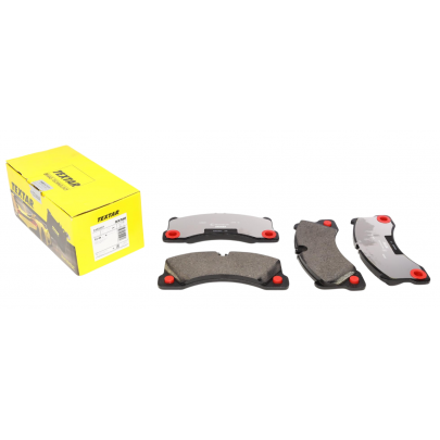 Тормозные колодки передние (с датчиком, 210x95x16) Volkswagen Touareg 2 / Фольксваген Туарег 2 2010-2018 2455301 TEXTAR (Германия)