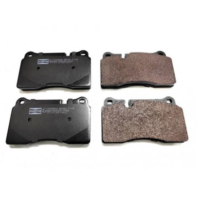 Тормозные колодки передние (132x77.3x16) Volkswagen Touareg 2 / Фольксваген Туарег 2 2010-2018 573296 CHAMPION (США)