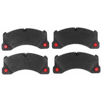 Гальмівні колодки передні (з датчиком, 132x77.3x16) Volkswagen Touareg 2 / Фольксваген Туарег 2 2010-2018 GDB1774 TRW (Німеччина)