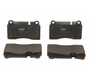 Тормозные колодки передние (с датчиком, 132x77.3x16) Volkswagen Touareg 2 / Фольксваген Туарег 2 2010-2018 GDB1912 TRW (Германия)