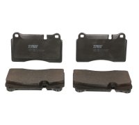 Гальмівні колодки передні (з датчиком, 132x77.3x16) Volkswagen Touareg 2 / Фольксваген Туарег 2 2010-2018 GDB1912 TRW (Німеччина)