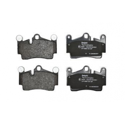 Тормозные колодки задние (112x73x16) Volkswagen Touareg 2 / Фольксваген Туарег 2 2010-2018 LP1998 DELPHI (США)