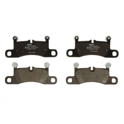 Тормозные колодки задние (186x76x17) Volkswagen Touareg 2 / Фольксваген Туарег 2 2010-2018 LP2233 DELPHI (США)