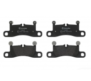 Гальмівні колодки задні (186x76x17) Volkswagen Touareg 2 / Фольксваген Туарег 2 2010-2018 P65027 BREMBO (Італія)