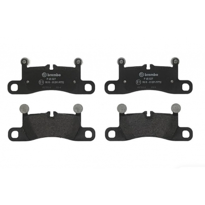 Тормозные колодки задние (186x76x17) Volkswagen Touareg 2 / Фольксваген Туарег 2 2010-2018 P65027 BREMBO (Италия)