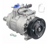 Компрессор кондиционера (7SEU17C) Volkswagen Touareg 2 / Фольксваген Туарег 2 2010-2018 CS20475 DELPHI (США)