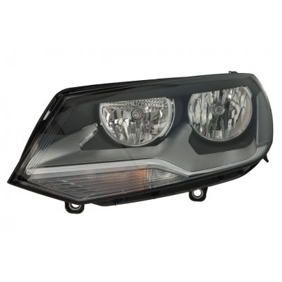 Фара передняя левая (H15; H7/H7; W5W; WY21W, электрическое, с моторчиком) Volkswagen Touareg 2 / Фольксваген Туарег 2 2010-2014 1EJ010328-211 HELLA (Германия)