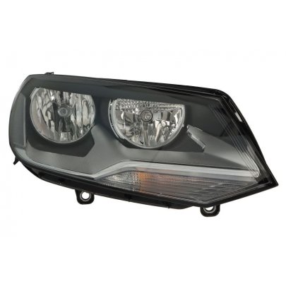 Фара передняя правая (H15; H7/H7; W5W; WY21W, электрическое, с моторчиком) Volkswagen Touareg 2 / Фольксваген Туарег 2 2010-2014 1EJ010328-221 HELLA (Германия)