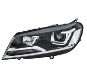 Фара передняя левая (W21; WY21W, электрическое, с моторчиком) Volkswagen Touareg 2 / Фольксваген Туарег 2 2014-2018 1EL011937-311 HELLA (Германия)