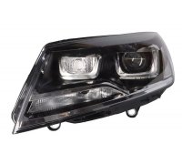 Фара передняя левая (PWY24W; W21, электрическое, с моторчиком) Volkswagen Touareg 2 / Фольксваген Туарег 2 2010-2018 441-11K9LMLEHM2 DEPO (Тайвань)
