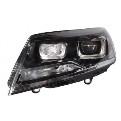 Фара передняя левая (PWY24W; W21, электрическое, с моторчиком) Volkswagen Touareg 2 / Фольксваген Туарег 2 2010-2018 441-11K9LMLEHM2 DEPO (Тайвань)