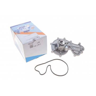 Помпа / водяной насос (механический, двигатель: CJMA / CVWA / CNRB / CVVA / CRCA / CJGD) Volkswagen Touareg 2 / Фольксваген Туарег 2 3.0 V6 TDI 2010-2018 PA1141 GRAF (Италия)