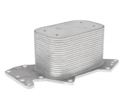 Радиатор масляный / теплообменник (71x71x114мм, двигатель: CASD / CASA / CATA)  Volkswagen Touareg 2 / Фольксваген Туарег 2 3.0 V6 TDI 2010-2018 059117021K VW (Германия)