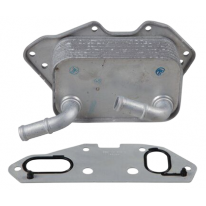 Радиатор масляный / теплообменник (79x141x61мм) Volkswagen Touareg 2 / Фольксваген Туарег 2 3.0 V6 TSI Hybrid 2010-2018 1113501200 JP GROUP (Дания)