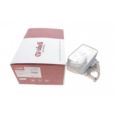 Радіатор масляний / теплообмінник (57x95x155мм, двигатель: CJMA / CVWA / CNRB / CVVA / CRCA / CJGD)  Volkswagen Touareg 2 / Фольксваген Туарег 2 3.0 V6 TDI 2010-2018 11171698501 VIKA (Тайвань)