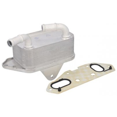 Радіатор масляний / теплообмінник (79x141x61мм) Volkswagen Touareg 2 / Фольксваген Туарег 2 3.0 V6 TSI Hybrid 2010-2018 196004 FEBI (Німеччина)