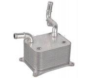 Радиатор масляный / теплообменник (72x97x124мм) Volkswagen Touareg 2 / Фольксваген Туарег 2 4.2 V8 FSI 2010-2018 30107530 SWAG (Германия)