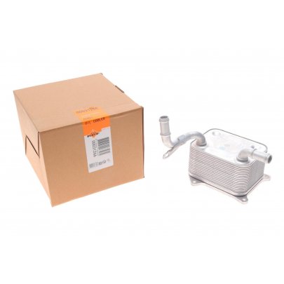 Радиатор масляный / теплообменник (72x97x124мм) Volkswagen Touareg 2 / Фольксваген Туарег 2 4.2 V8 FSI 2010-2018 31266 NRF (Нидерланды)