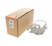 Радиатор масляный / теплообменник (65x107x181мм)  Volkswagen Touareg 2 / Фольксваген Туарег 2 4.2 V8 TDI 2010-2018 31271 NRF (Нидерланды)