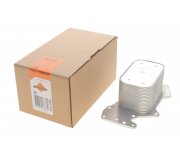 Радиатор масляный / теплообменник (71x71x114мм, двигатель: CASD / CASA / CATA)  Volkswagen Touareg 2 / Фольксваген Туарег 2 3.0 V6 TDI 2010-2018 31273 NRF (Нидерланды)