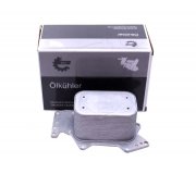 Радиатор масляный / теплообменник (71x71x114мм, двигатель: CASD / CASA / CATA)  Volkswagen Touareg 2 / Фольксваген Туарег 2 3.0 V6 TDI 2010-2018 31SKV212 SKV GERMANY (Польша)