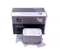 Радіатор масляний / теплообмінник (71x71x114мм, двигун: CASD / CASA / CATA) Volkswagen Touareg 2 / Фольксваген Туарег 2 3.0 V6 TDI 2010-2018 31SKV212 SKV GERMANY (Польща)