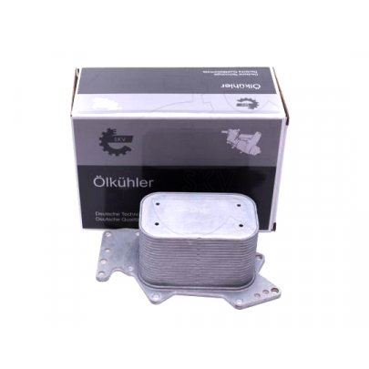 Радіатор масляний / теплообмінник (71x71x114мм, двигун: CASD / CASA / CATA) Volkswagen Touareg 2 / Фольксваген Туарег 2 3.0 V6 TDI 2010-2018 31SKV212 SKV GERMANY (Польща)