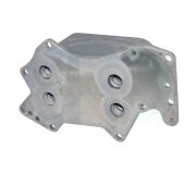 Радиатор масляный / теплообменник (71x71x114мм, двигатель: CASD / CASA / CATA)  Volkswagen Touareg 2 / Фольксваген Туарег 2 3.0 V6 TDI 2010-2018 354101 ERA (Италия)