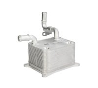 Радиатор масляный / теплообменник (72x97x124мм) Volkswagen Touareg 2 / Фольксваген Туарег 2 4.2 V8 FSI 2010-2018 90744 NISSENS (Дания)