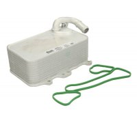 Радиатор масляный / теплообменник (57x95x155мм, двигатель: CJMA / CVWA / CNRB / CVVA / CRCA / CJGD)  Volkswagen Touareg 2 / Фольксваген Туарег 2 3.0 V6 TDI 2010-2018 90807 NISSENS (Дания)