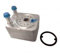 Радіатор масляний / теплообмінник (65x98x102мм) Volkswagen Touareg 2 / Фольксваген Туарег 2 3.6 V6 FSI 2010-2018 95006 MEAT and DORIA (Італія)