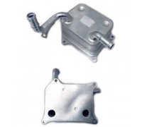 Радиатор масляный / теплообменник (72x97x124мм) Volkswagen Touareg 2 / Фольксваген Туарег 2 4.2 V8 FSI 2010-2018 95081 MEAT and DORIA (Италия)