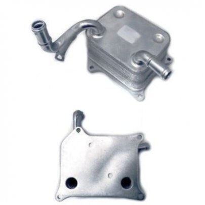 Радиатор масляный / теплообменник (72x97x124мм) Volkswagen Touareg 2 / Фольксваген Туарег 2 4.2 V8 FSI 2010-2018 95081 MEAT and DORIA (Италия)