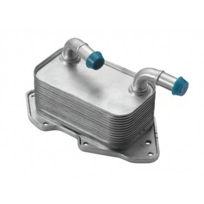 Радиатор масляный / теплообменник (79x141x61мм) Volkswagen Touareg 2 / Фольксваген Туарег 2 3.0 V6 TSI Hybrid 2010-2018 CO0130 BGA (Великобритания)