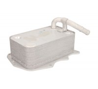 Радиатор масляный / теплообменник (65x107x181мм)  Volkswagen Touareg 2 / Фольксваген Туарег 2 4.2 V8 TDI 2010-2018 D4A018TT THERMOTEC (Польша)