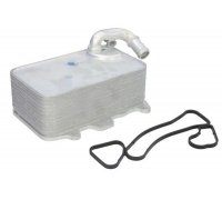 Радіатор масляний / теплообмінник (57x95x155мм, двигатель: CJMA / CVWA / CNRB / CVVA / CRCA / CJGD)  Volkswagen Touareg 2 / Фольксваген Туарег 2 3.0 V6 TDI 2010-2018 D4A027TT THERMOTEC (Польща)