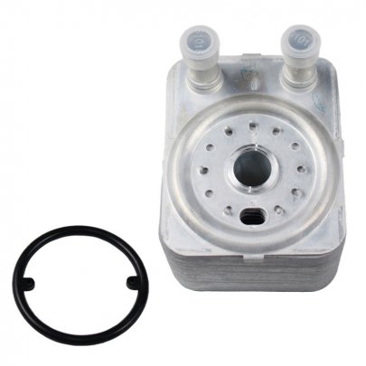 Радіатор масляний / теплообмінник (65x98x102мм) Volkswagen Touareg 2 / Фольксваген Туарег 2 3.6 V6 FSI 2010-2018 O10101 SATO TECH (Україна)