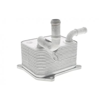 Радиатор масляный / теплообменник (72x97x124мм) Volkswagen Touareg 2 / Фольксваген Туарег 2 4.2 V8 FSI 2010-2018 V15-60-0013 VEMO (Германия)