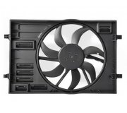 Вентилятор радиатора (с корпусом, D=445) VW Touran II / Фольксваген Туран 2 2015- 12W380 FPS (Тайвань)