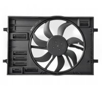 Вентилятор радиатора (с корпусом, D=445) VW Touran II / Фольксваген Туран 2 2015- 12W380 FPS (Тайвань)