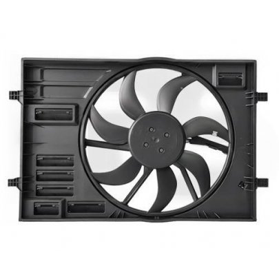 Вентилятор радиатора (с корпусом, D=445) VW Touran II / Фольксваген Туран 2 2015- 12W380 FPS (Тайвань)