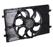 Вентилятор радиатора (с корпусом, D=395) VW Touran II / Фольксваген Туран 2 2015- 193863 FEBI (Германия)