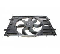 Вентилятор радиатора (с корпусом, D=438) VW Touran II / Фольксваген Туран 2 2015- 47916 NRF (Нидерланды)