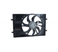 Вентилятор радиатора (с корпусом, D=395) VW Touran II / Фольксваген Туран 2 2015- 47950 NRF (Нидерланды)