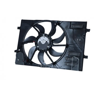 Вентилятор радиатора (с корпусом, D=445) VW Touran II / Фольксваген Туран 2 2015- 47989 NRF (Нидерланды)