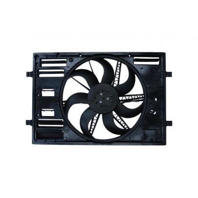 Вентилятор радиатора (с корпусом, D=438) VW Touran II / Фольксваген Туран 2 2015- 7740121 KAMOKA (Польша)