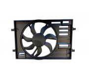 Вентилятор радиатора (с корпусом, D=445) VW Touran II / Фольксваген Туран 2 2015- 837-0055 TYC (Тайвань)