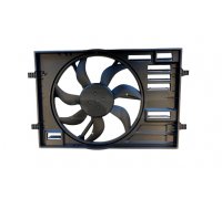 Вентилятор радиатора (с корпусом, D=445) VW Touran II / Фольксваген Туран 2 2015- 837-0055 TYC (Тайвань)